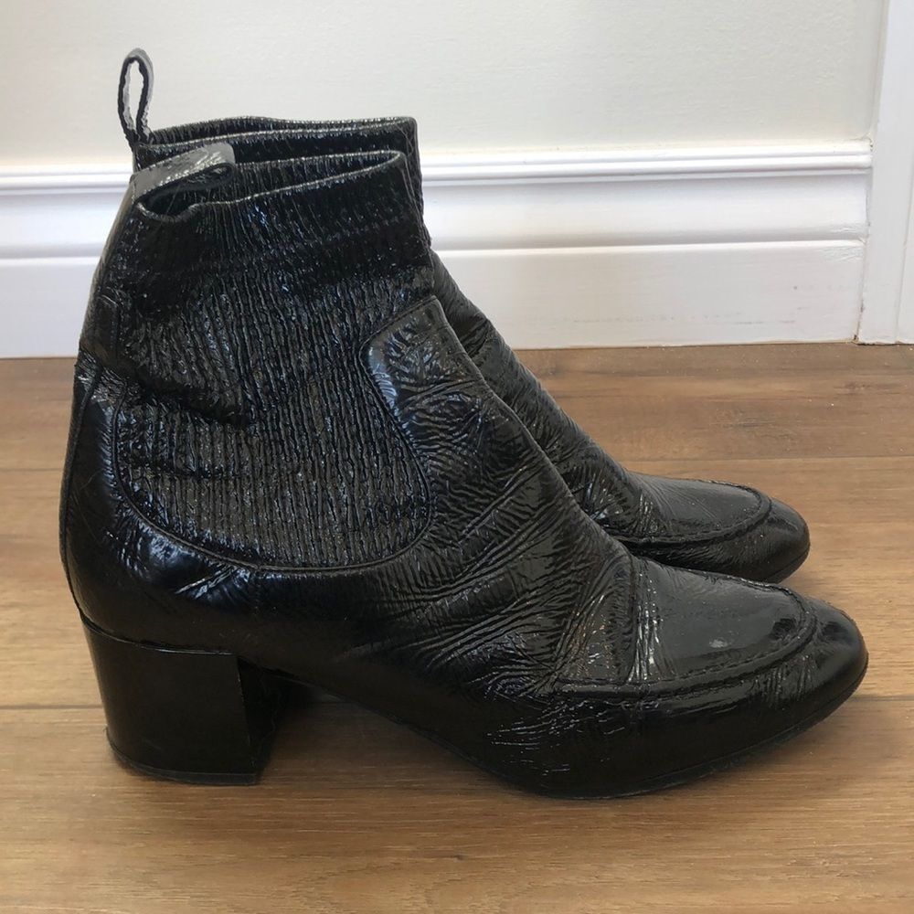 Black slip on bootie - made in Italy